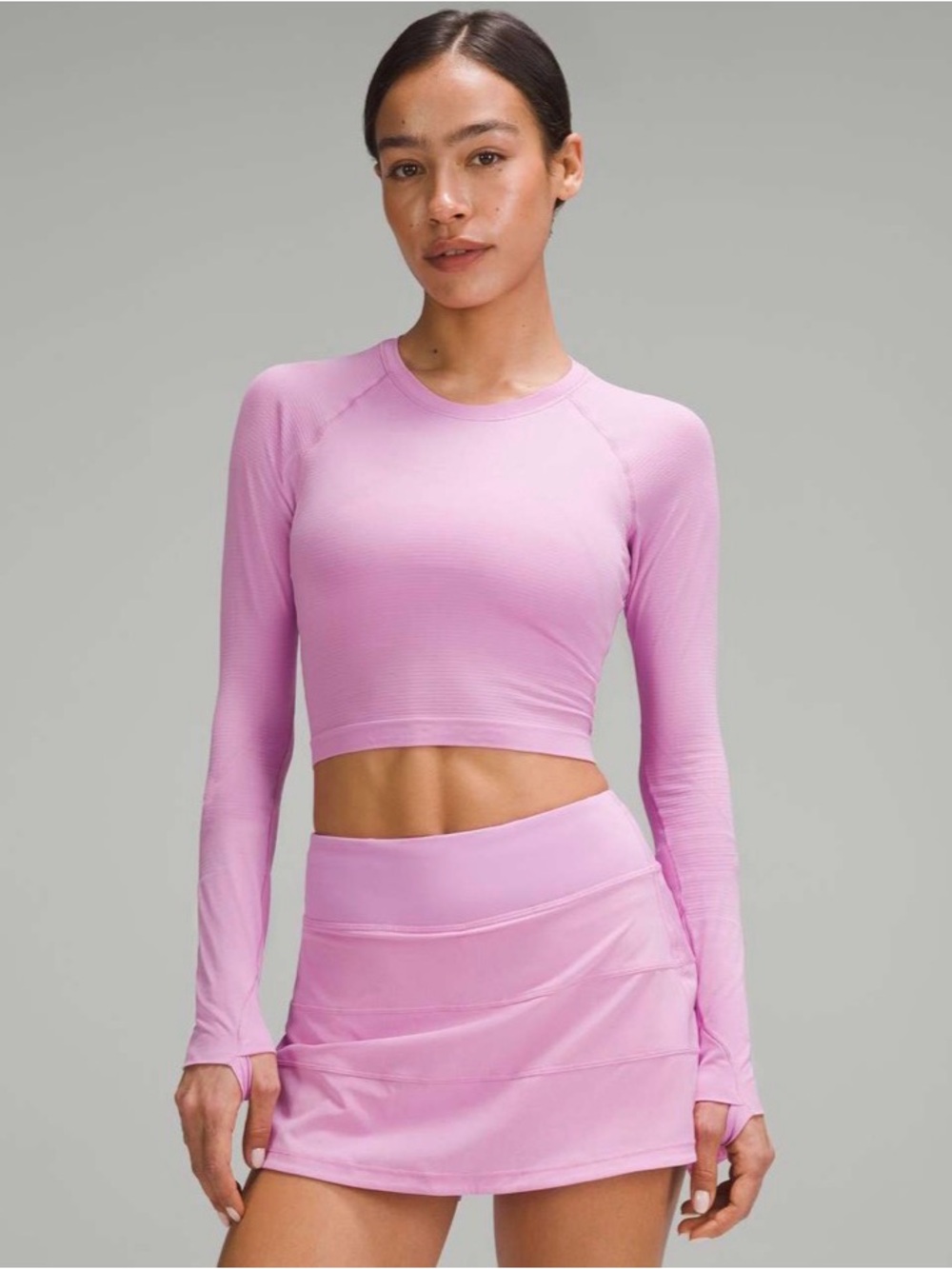 Lululemon Swiftly Tech Cropped Long Sleeve 2.0